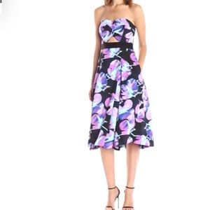 Rachel Rachel Roy Strapless Fit & Flare Midi Dress